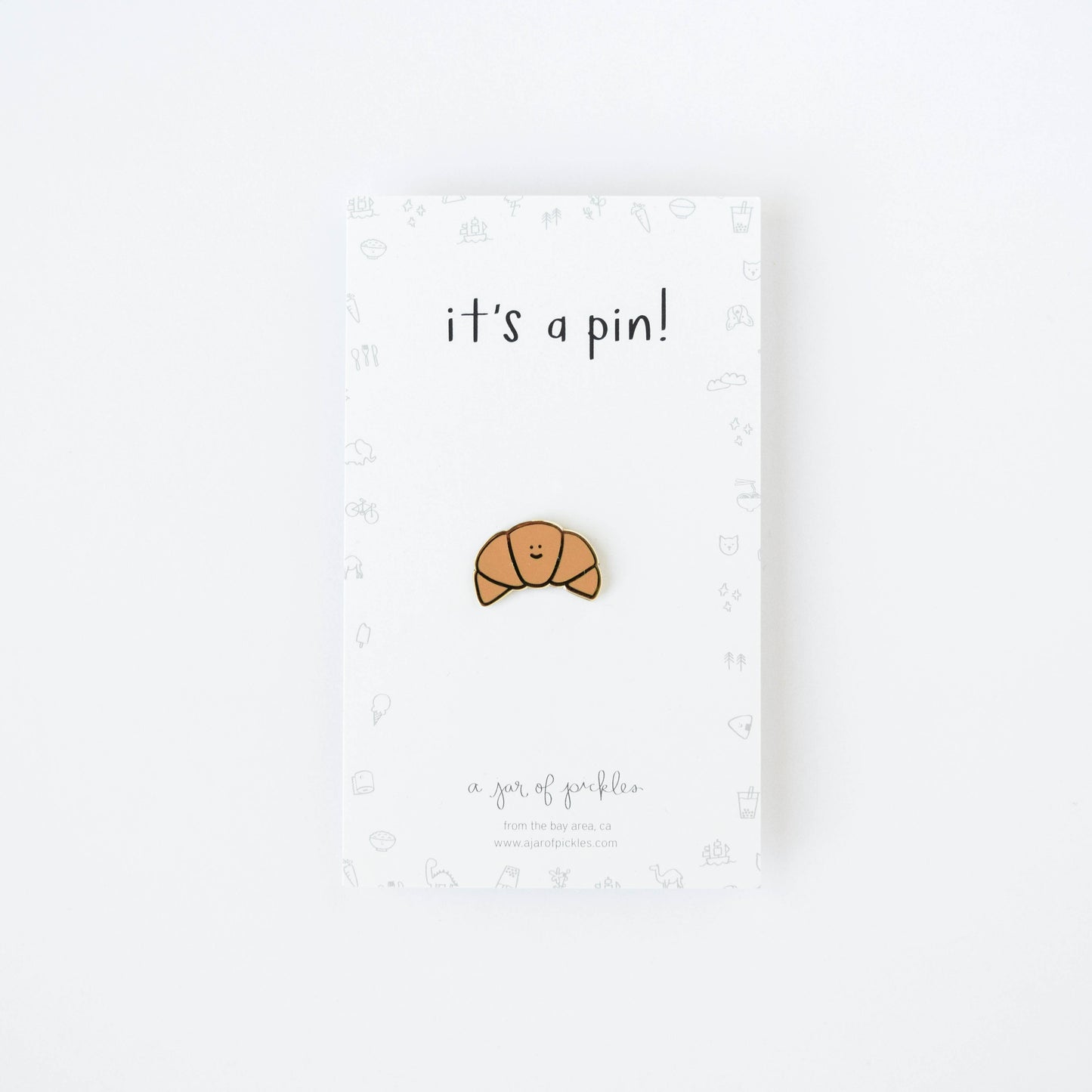 Croissant Pin