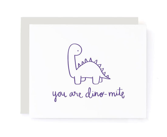 You Are Dino-mite Thank You Card card A Jar of Pickles