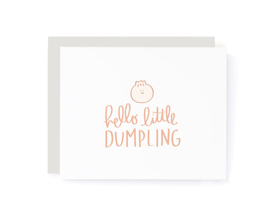 Hello Little Dumpling Congrats Baby Card