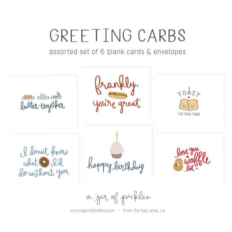 Greeting Carbs Assorted Card Set assorted card set, sets A Jar of Pickles 