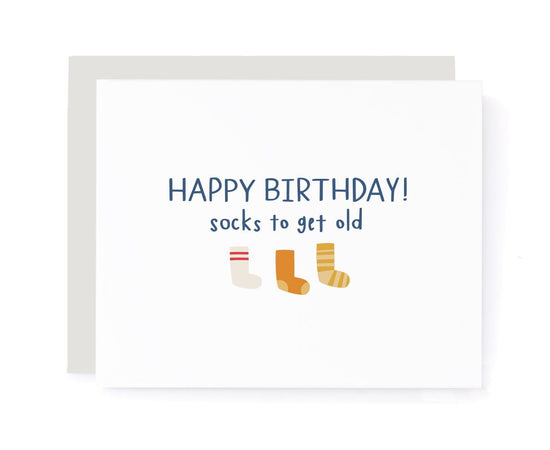 Happy Birthday, Socks to Get Old Birthday Card card A Jar of Pickles 