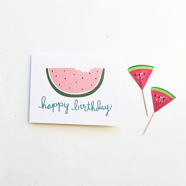 Load image into Gallery viewer, Happy Birthday Watermelon Card
