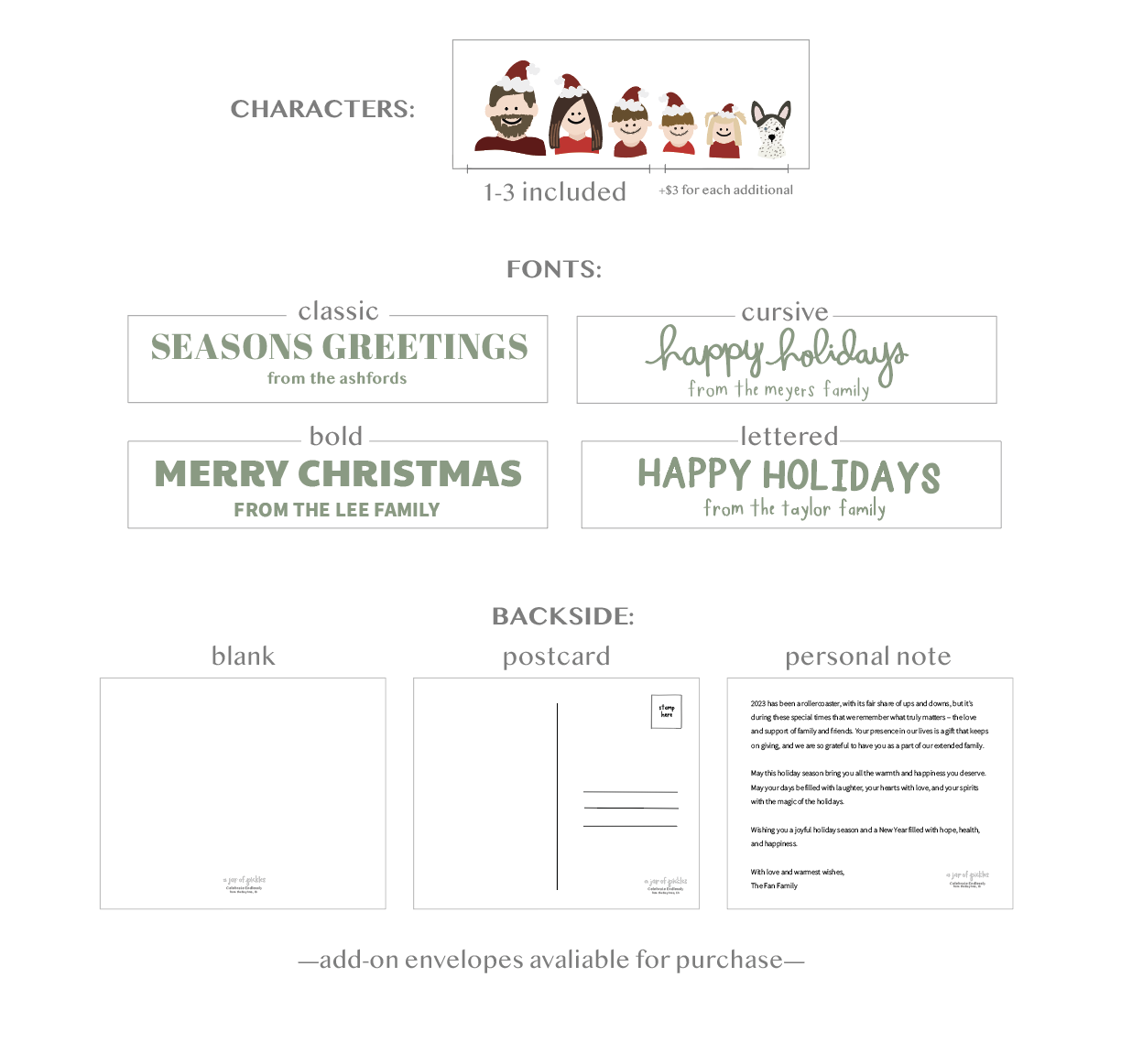 Load image into Gallery viewer, Custom Holiday Stationery: Family Portrait Cards (Pattern)
