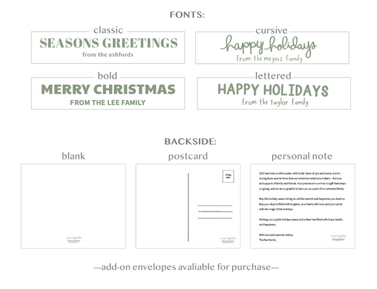 Load image into Gallery viewer, Custom Holiday Stationery: Family Photo Cards (Single)
