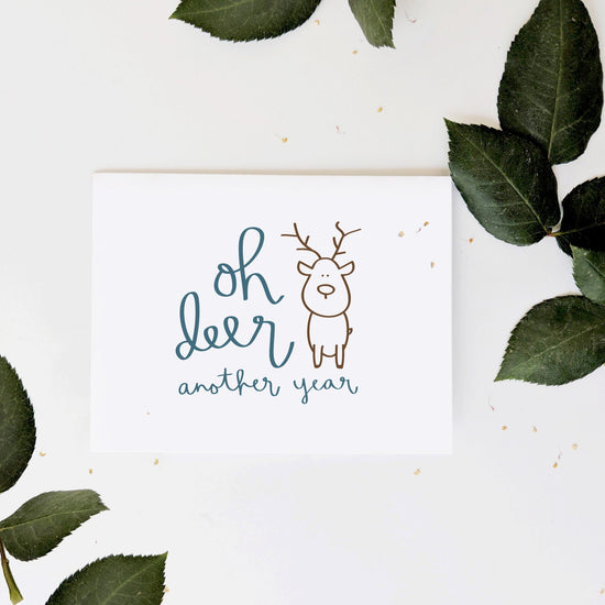 Load image into Gallery viewer, Oh Deer, Another Year Birthday Card
