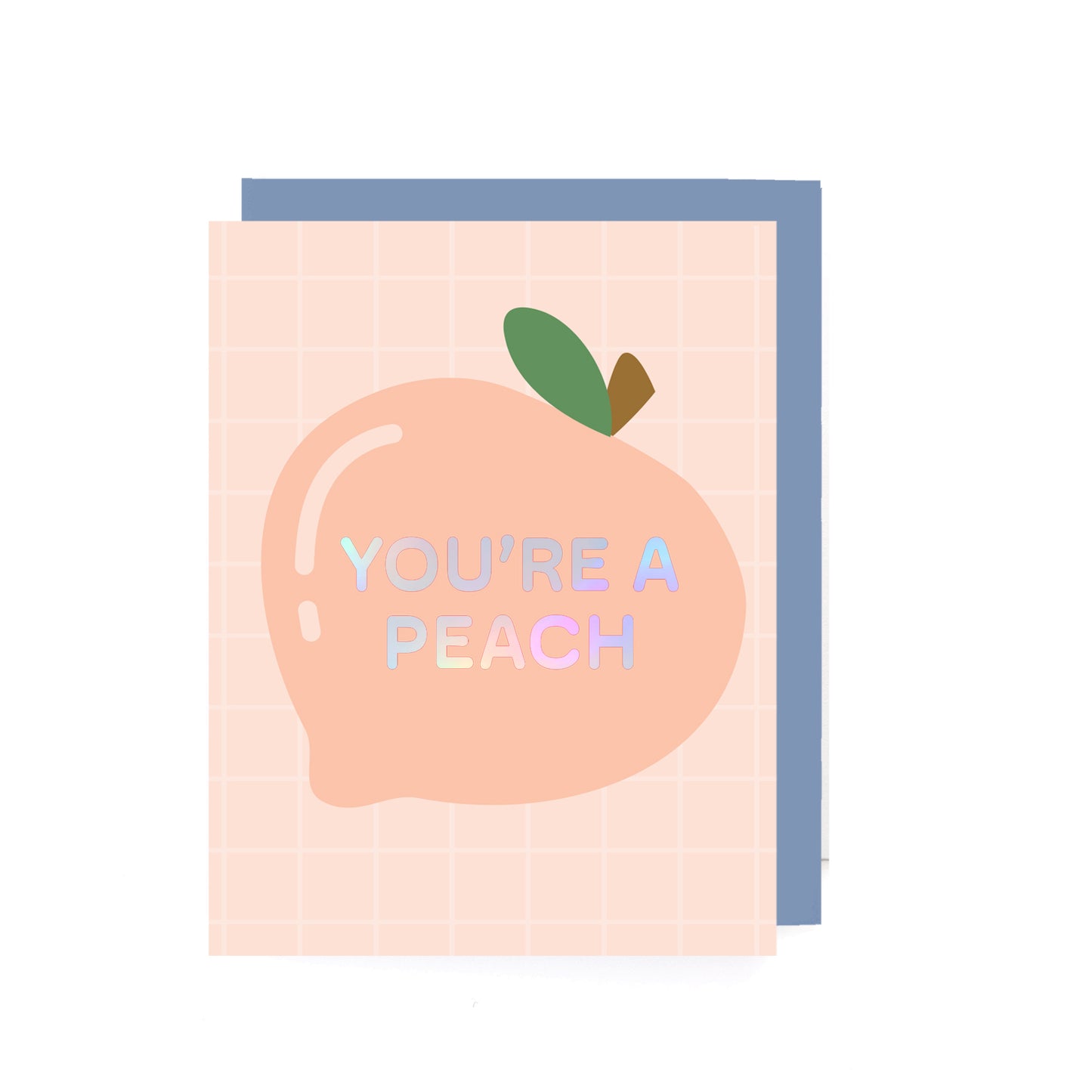 You're a Peach Thank You Holographic Card You're a Peach Thank You Holographic Card