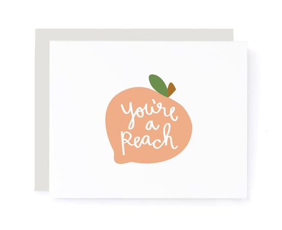 You're A Peach Thank You Card card A Jar of Pickles