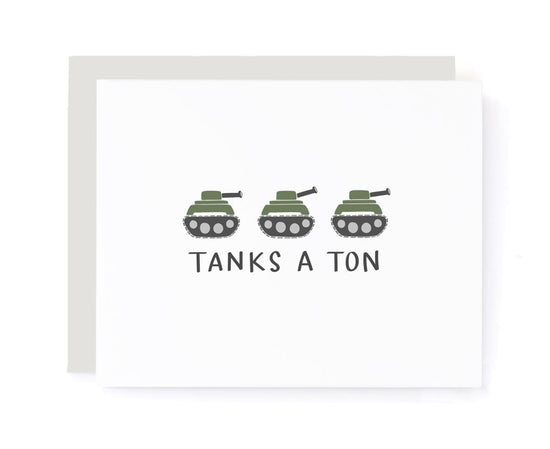 Tanks a Ton Thank You Card card A Jar of Pickles
