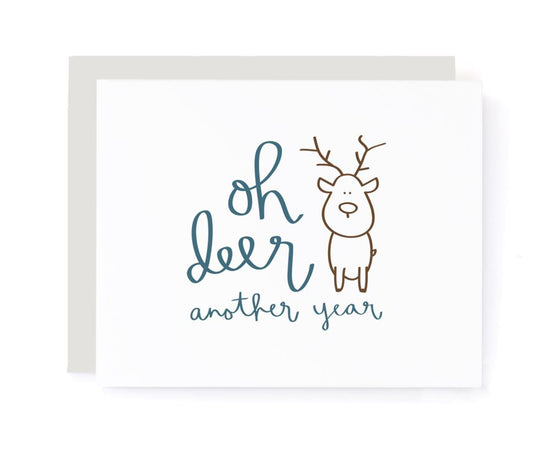 Load image into Gallery viewer, Oh Deer, Another Year Birthday Card card A Jar of Pickles 

