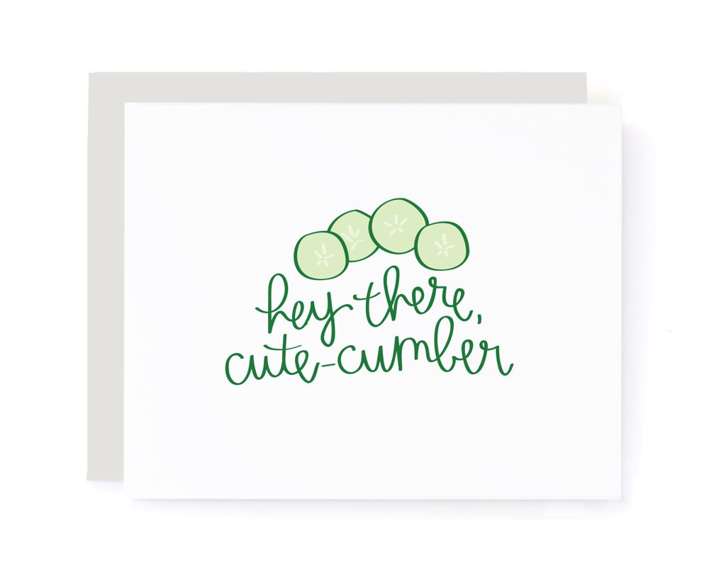 Hey There Cutecumber Valentines Card card A Jar of Pickles