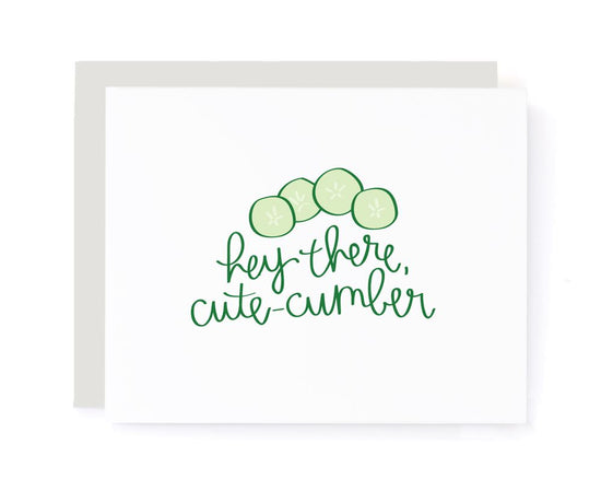 Hey There Cutecumber Valentines Card card A Jar of Pickles