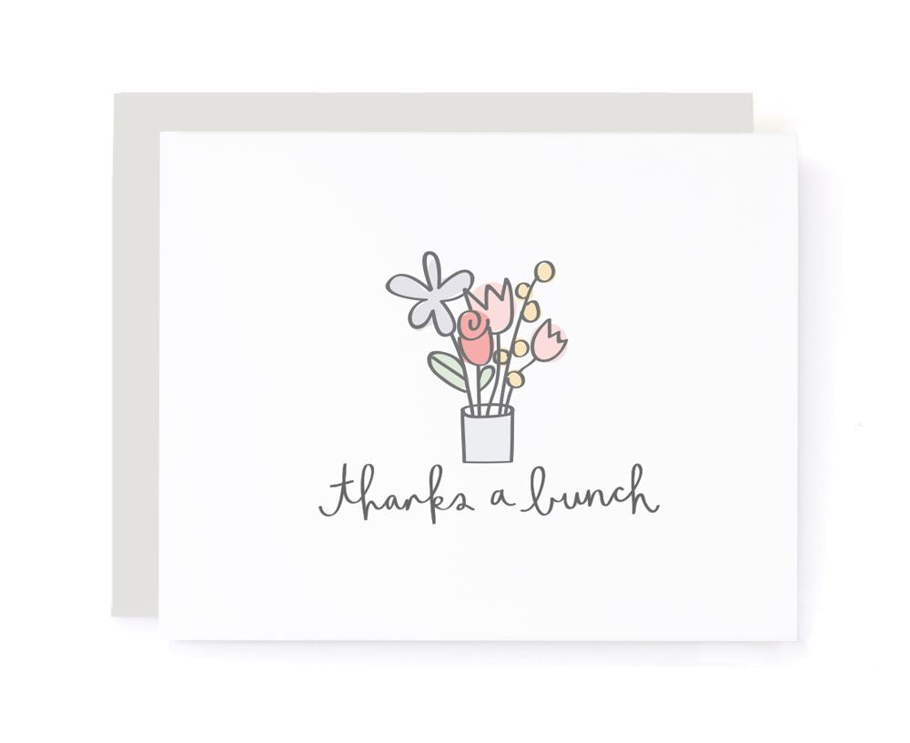 Thanks a Bunch Flower Card A Jar of Pickles