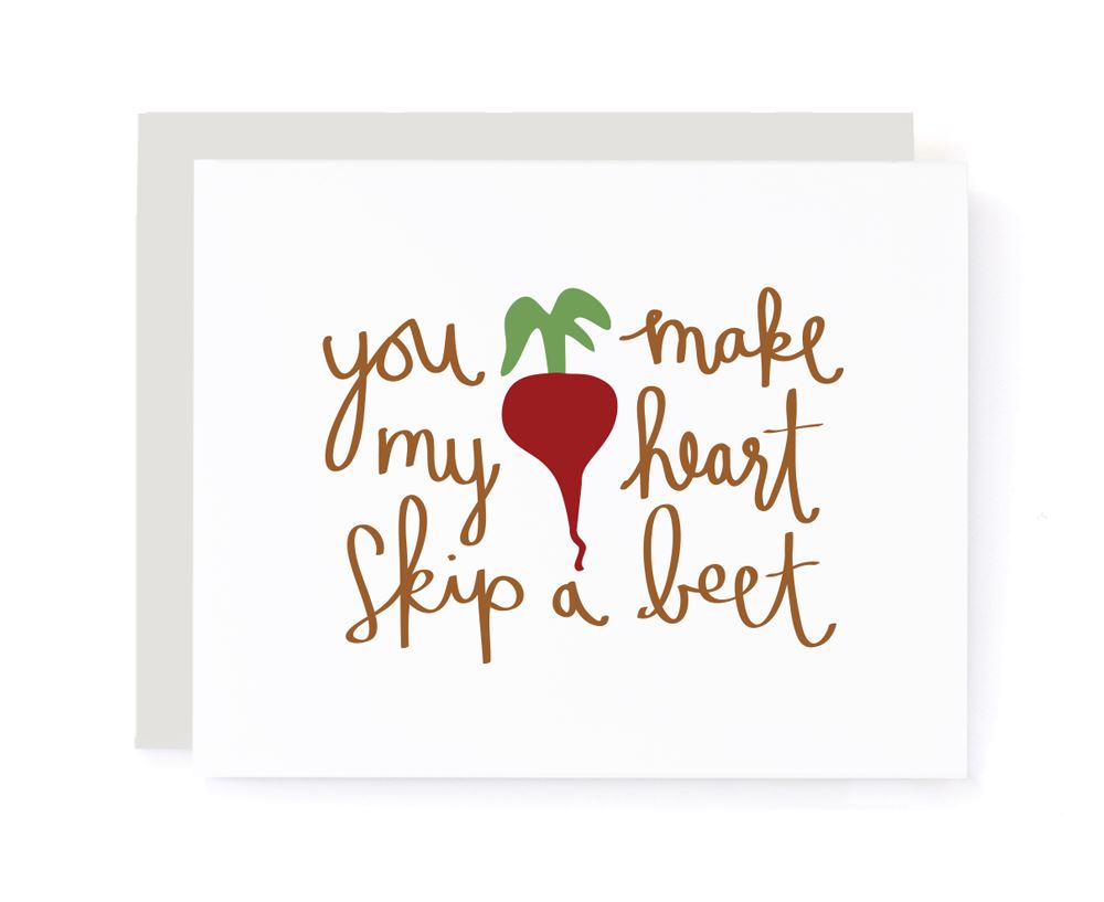 You Make My Heart Skip A Beet Card card A Jar of Pickles