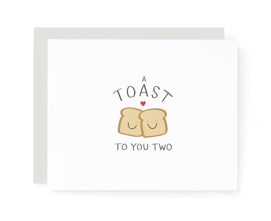 A Toast to You Two Congrats Card card A Jar of Pickles