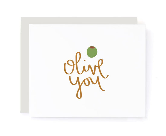 I Love "Olive" You Card card A Jar of Pickles 