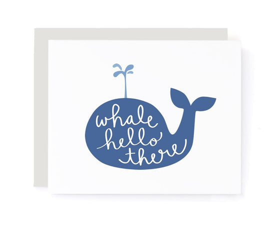 Whale Hello There Greeting Card card A Jar of Pickles