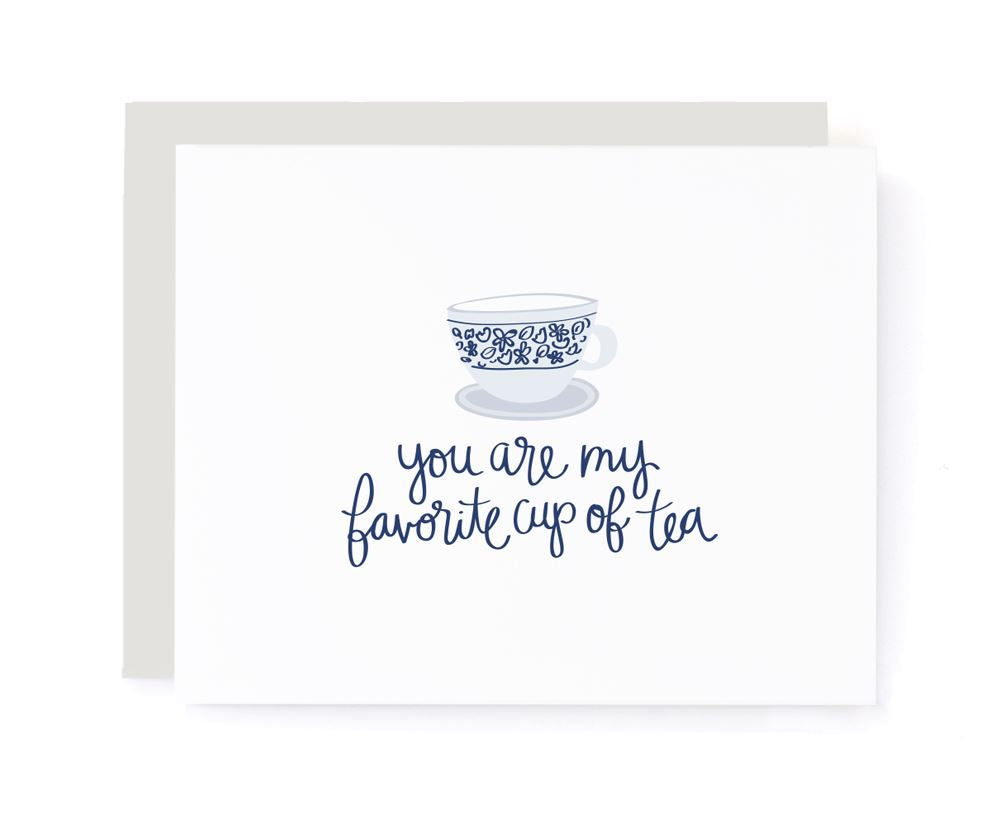 You Are My Favorite Cup of Tea Love Card card A Jar of Pickles