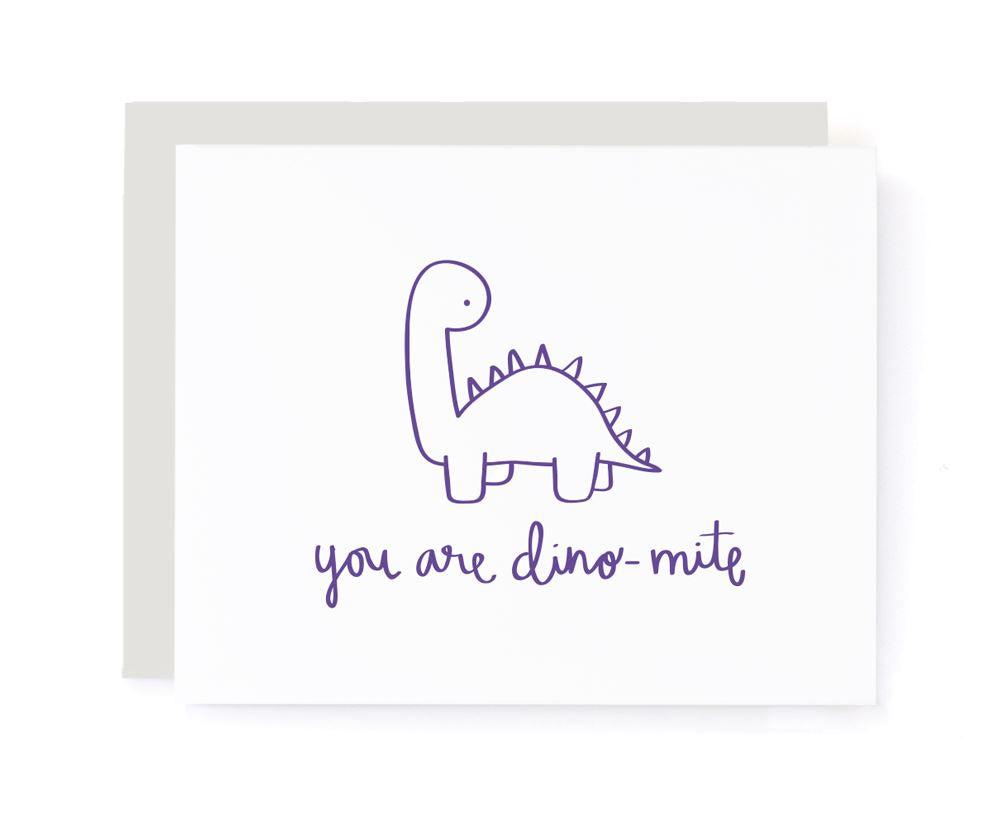 You Are Dino-mite Thank You Card card A Jar of Pickles
