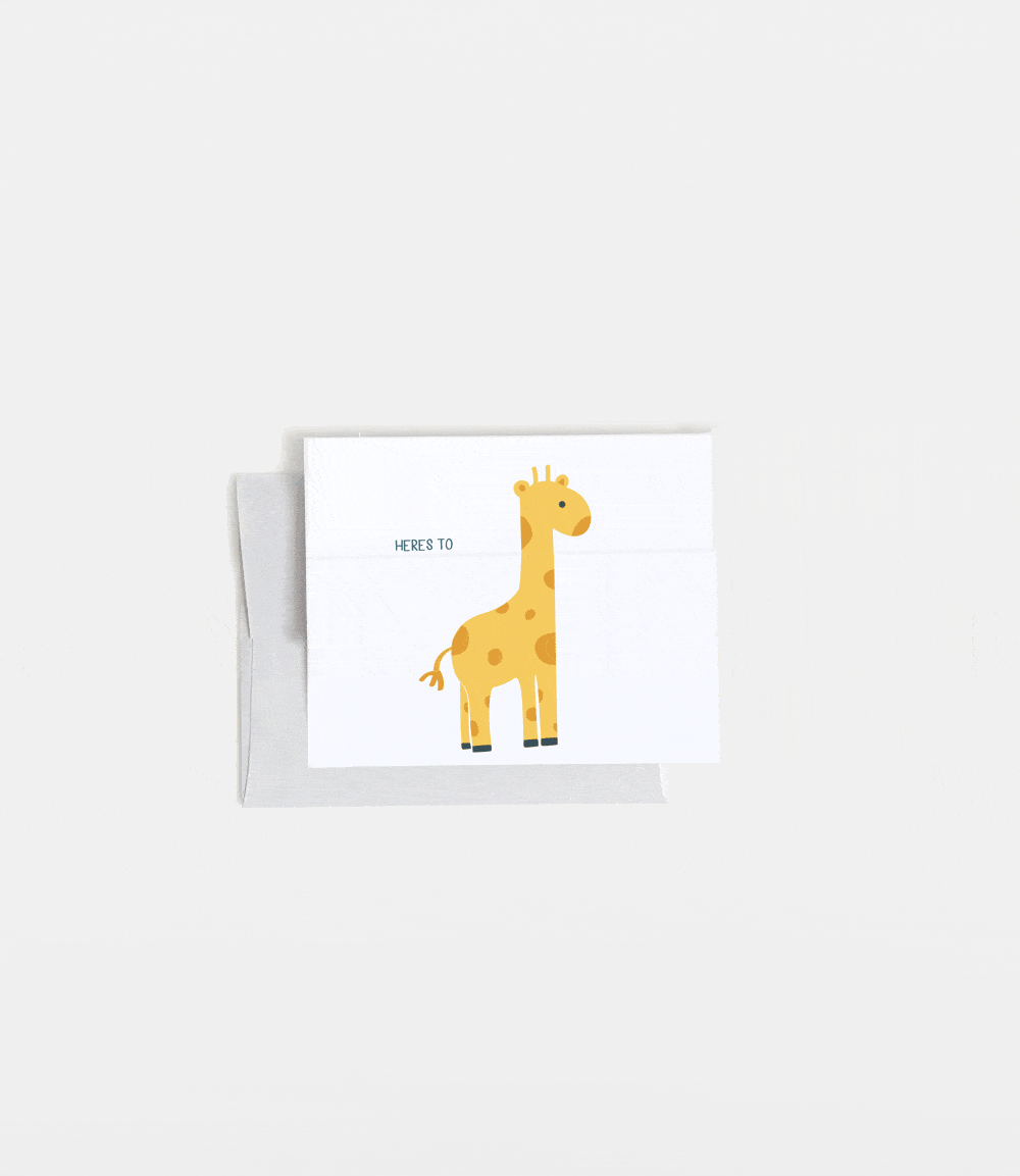 Reaching New Heights Expandable Giraffe Card A Jar of Pickles