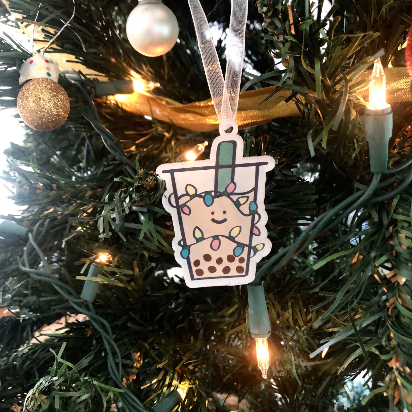 Load image into Gallery viewer, Boba Holiday Ornament
