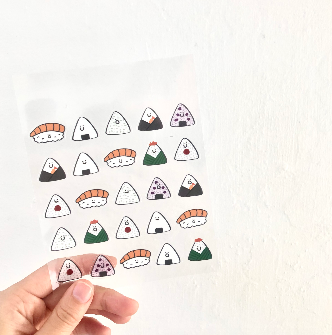 Mini Onigiri Clear Sticker Sheet