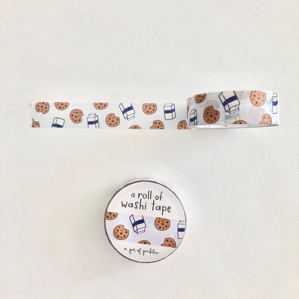 Load image into Gallery viewer, Milk and Cookies Washi Tape
