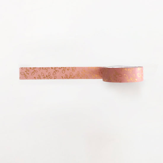 moon bun washi tape [rose gold foil]