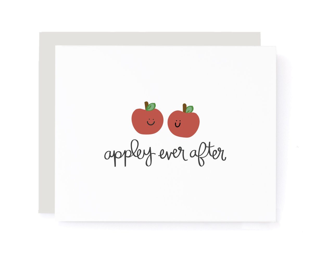 Appley Ever After Congrats Card card A Jar of Pickles