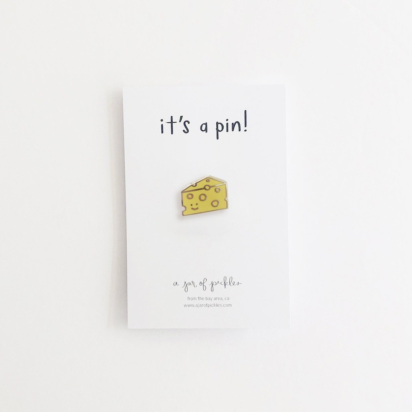 Cheese Slice Pin A Jar of Pickles