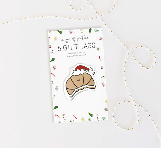 Croissant Holiday Gift Tags