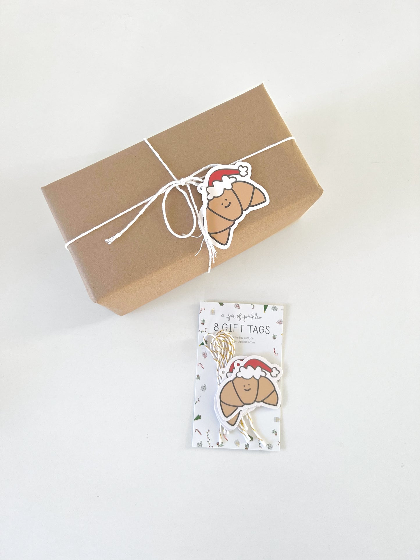 Croissant Holiday Gift Tags