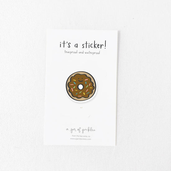 Donut Vinyl Sticker A Jar of Pickles
