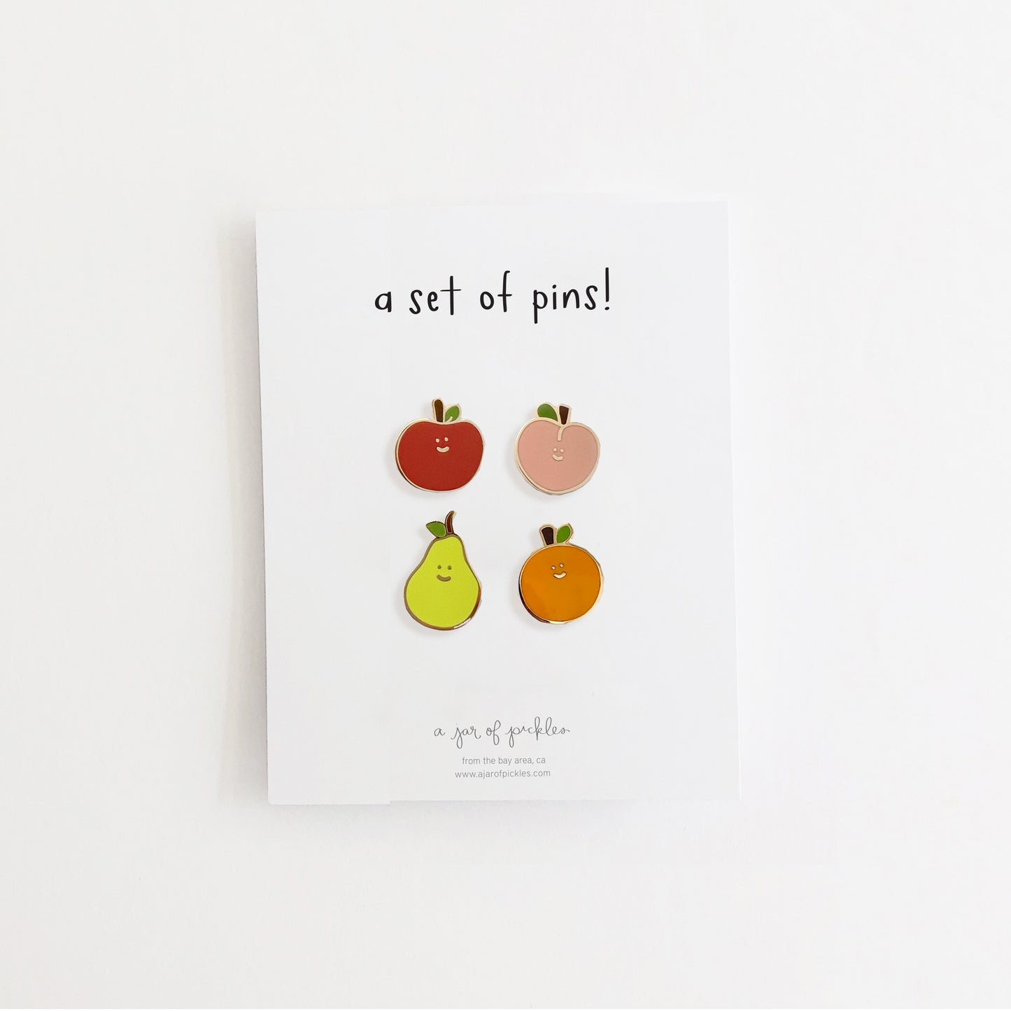 Load image into Gallery viewer, Fruit Pin Set of 4
