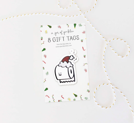 Toilet Paper Holiday Gift Tags