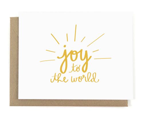 Joy to the World Christmas Card card A Jar of Pickles