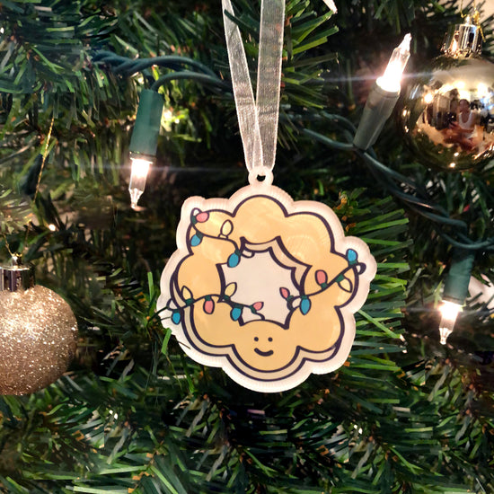 Lilikoi Mochi Donut Holiday Ornament