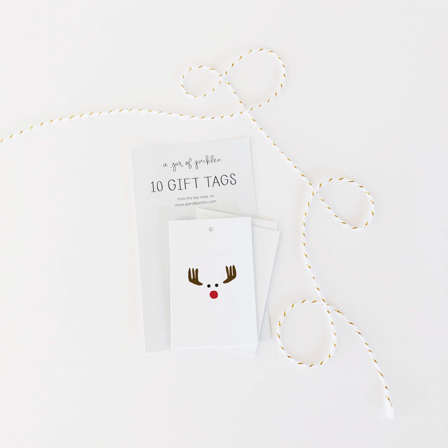 Rudolph Holiday Gift Tags