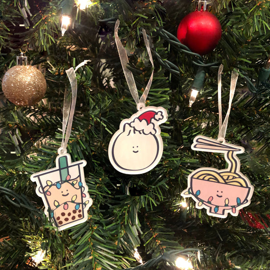 Load image into Gallery viewer, Taipei Holiday Ornament Set of 3
